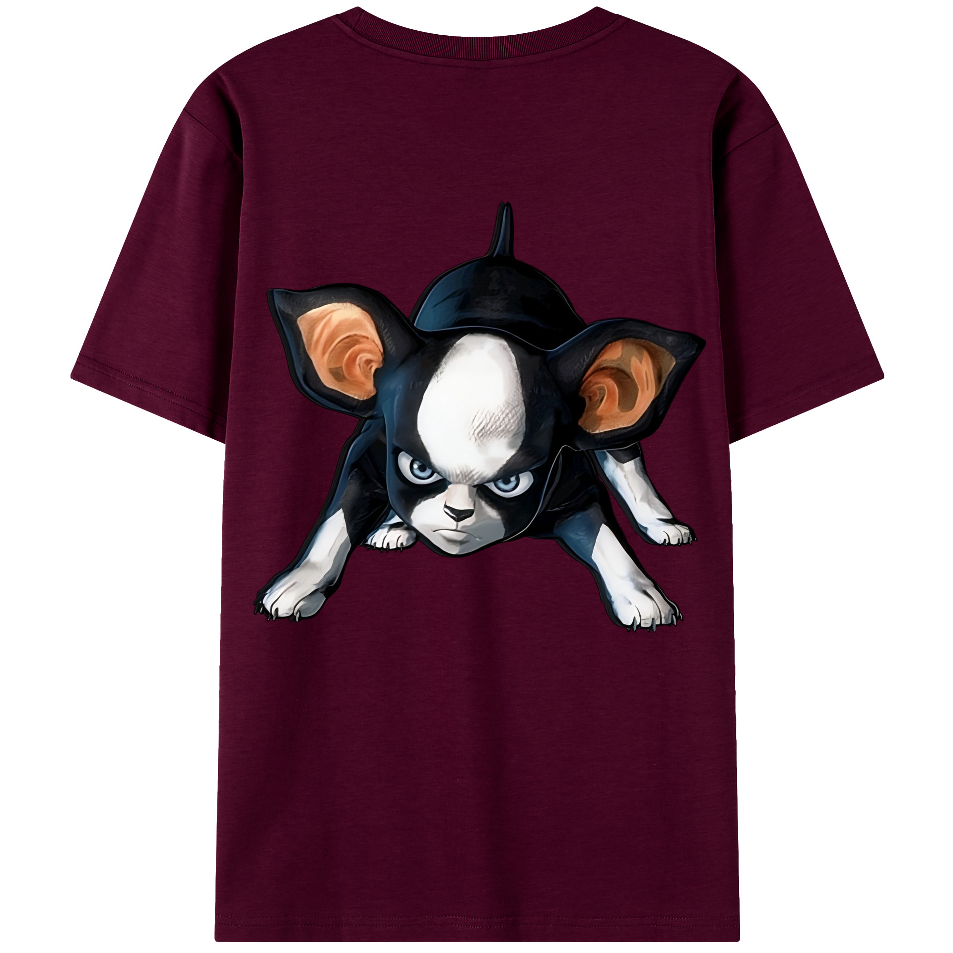 （画像用） ジョジョの奇妙な冒険 イギー JoJo's Bizarre Adventure Iggy レディース半袖Tシャツ(バックプリント)